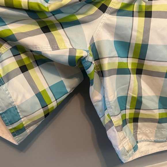 Stylish Plaid Men's Swim Trunks - Picture 5 of 8